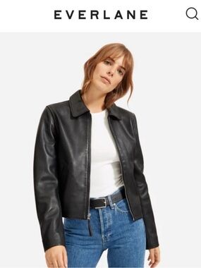 Everlane Black Leather Jacket